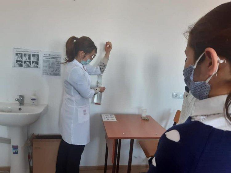 "Коронавирустан қорғану шаралары" түсіндірме жұмыстары